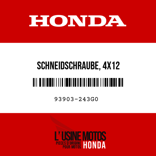 image de 93903-243G0 SCHNEIDSCHRAUBE, 4X12