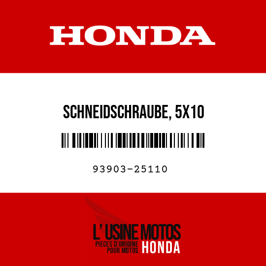 image de 93903-25110 SCHNEIDSCHRAUBE, 5X10