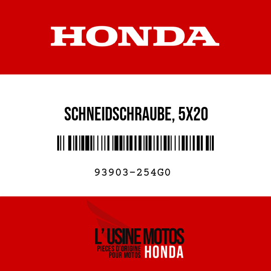 image de 93903-254G0 SCHNEIDSCHRAUBE, 5X20
