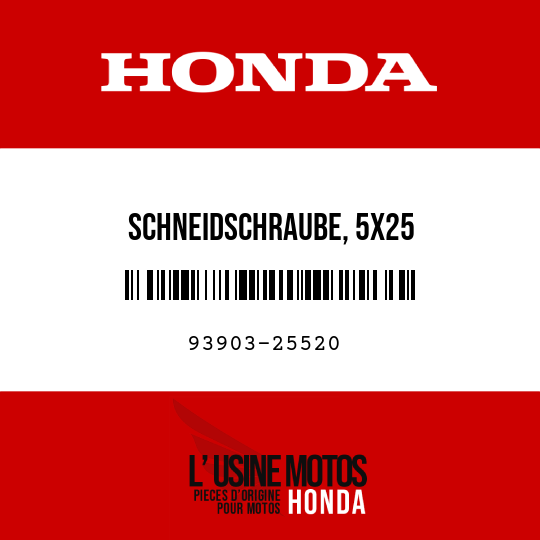 image de 93903-25520 SCHNEIDSCHRAUBE, 5X25