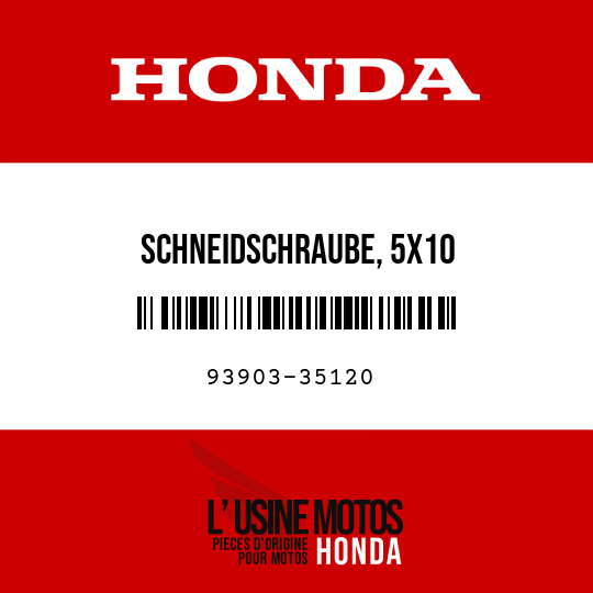 image de 93903-35120 SCHNEIDSCHRAUBE, 5X10