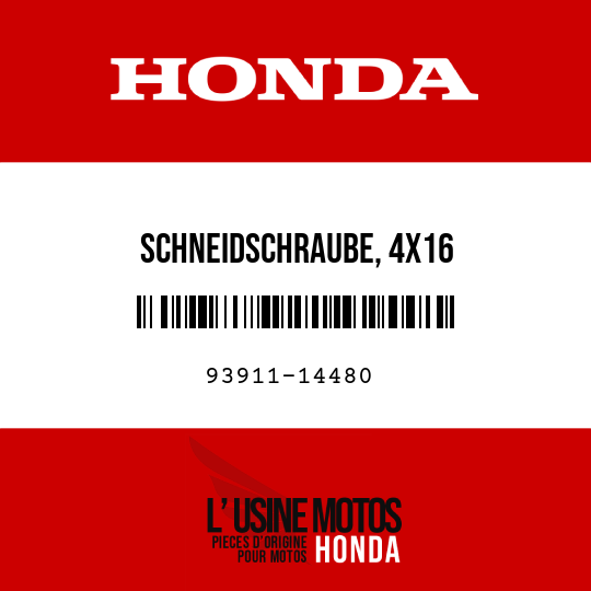 image de 93911-14480 SCHNEIDSCHRAUBE, 4X16