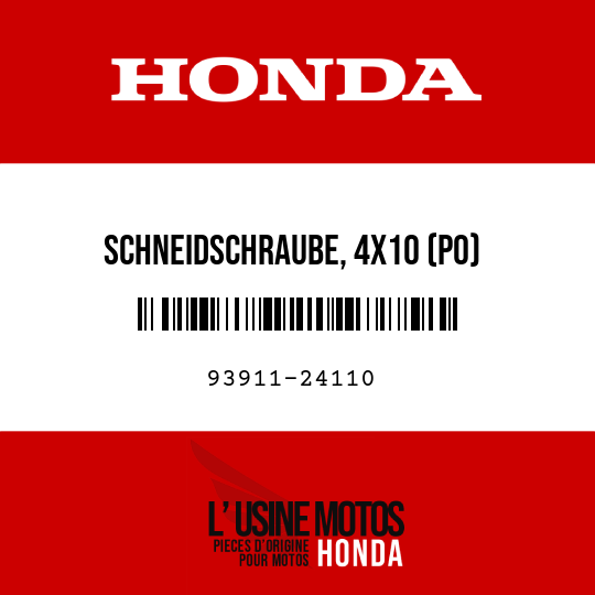 image de 93911-24110 SCHNEIDSCHRAUBE, 4X10 (PO)