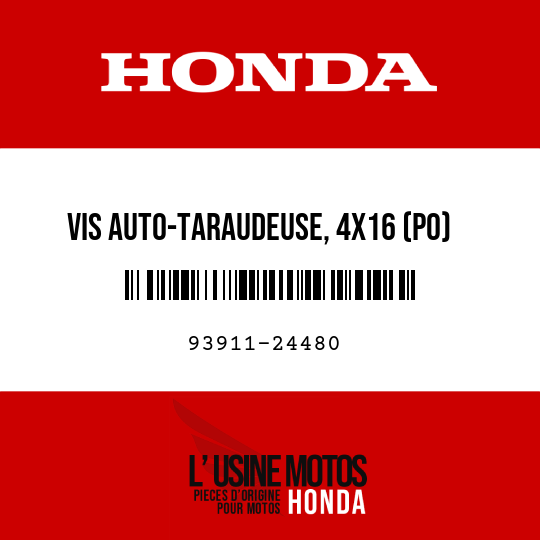 image de 93911-24480 VIS AUTO-TARAUDEUSE, 4X16 (PO)