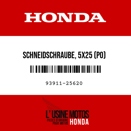 image de 93911-25620 SCHNEIDSCHRAUBE, 5X25 (PO)