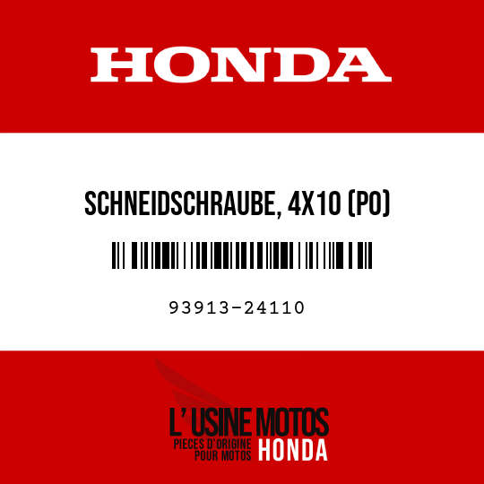 image de 93913-24110 SCHNEIDSCHRAUBE, 4X10 (PO)