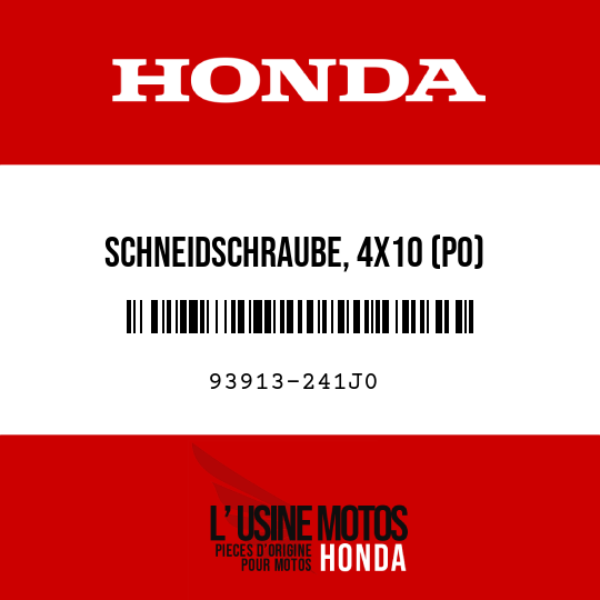 image de 93913-241J0 SCHNEIDSCHRAUBE, 4X10 (PO)