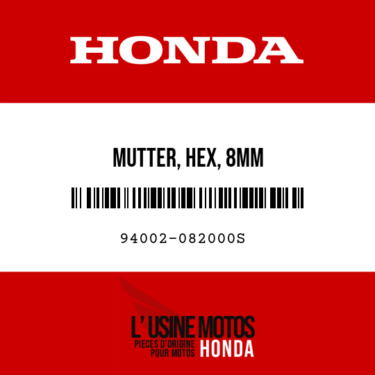 image de 94002-082000S MUTTER, HEX, 8MM