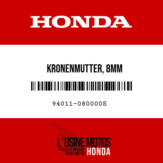 image de 94011-080000S KRONENMUTTER, 8MM