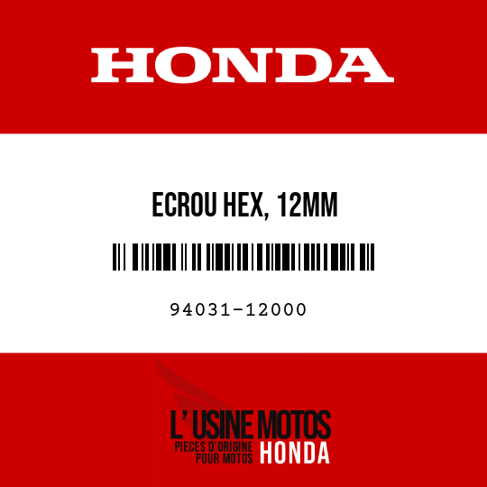 image de 94031-12000 ECROU HEX, 12MM