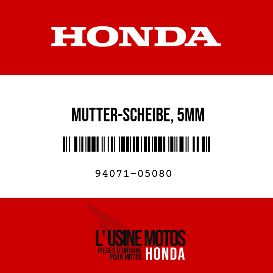 image de 94071-05080 MUTTER-SCHEIBE, 5MM