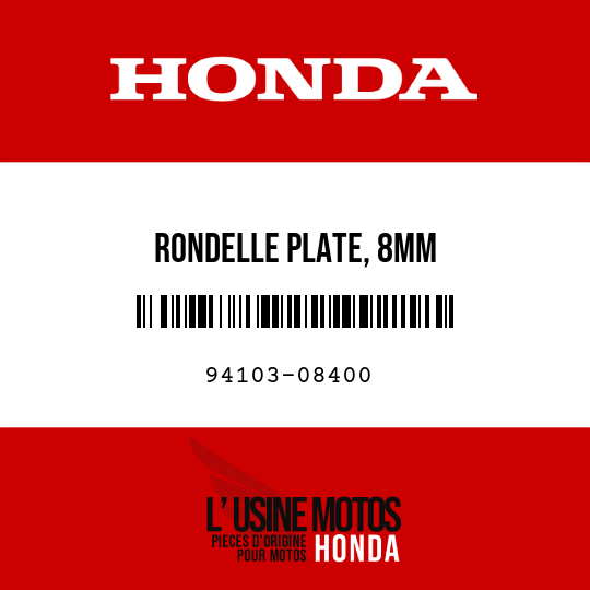 image de 94103-08400 RONDELLE PLATE, 8MM
