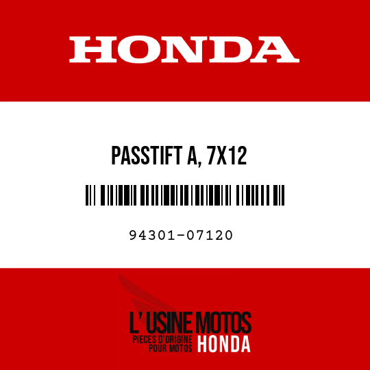 image de 94301-07120 PASSTIFT A, 7X12