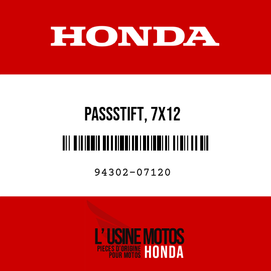 image de 94302-07120 PASSSTIFT, 7X12
