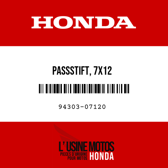 image de 94303-07120 PASSSTIFT, 7X12