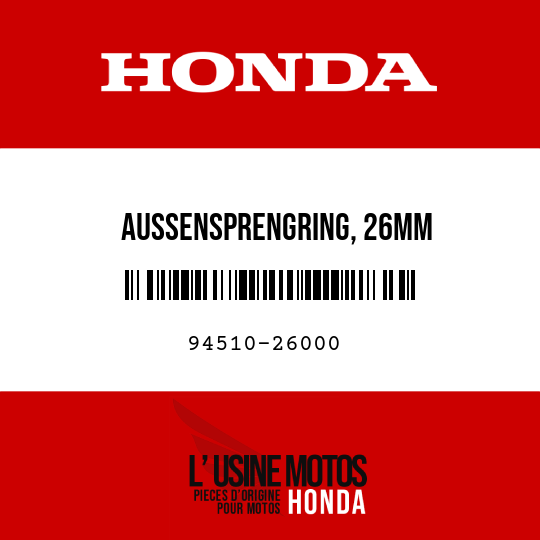 image de 94510-26000 AUSSENSPRENGRING, 26MM