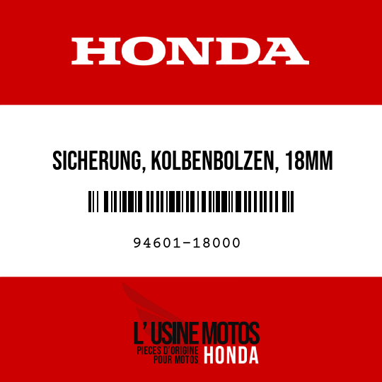 image de 94601-18000 SICHERUNG, KOLBENBOLZEN, 18MM