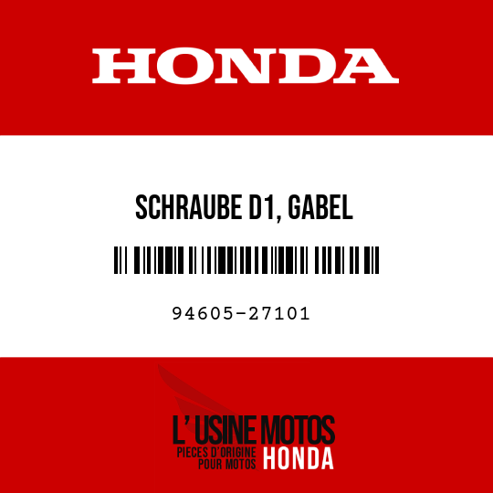 image de 94605-27101 SCHRAUBE D1, GABEL