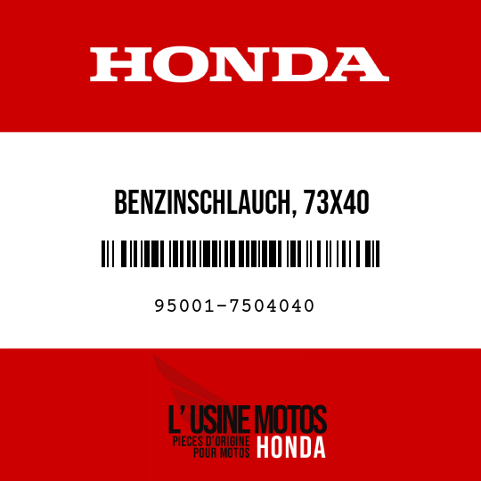 image de 95001-7504040 BENZINSCHLAUCH, 73X40 (95001-75001-60M)