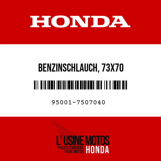 image de 95001-7507040 BENZINSCHLAUCH, 73X70 (95001-75001-60M)