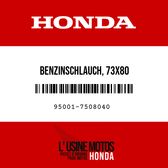 image de 95001-7508040 BENZINSCHLAUCH, 73X80 (95001-75001-60M)