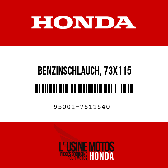 image de 95001-7511540 BENZINSCHLAUCH, 73X115 (95001-75001-60M)