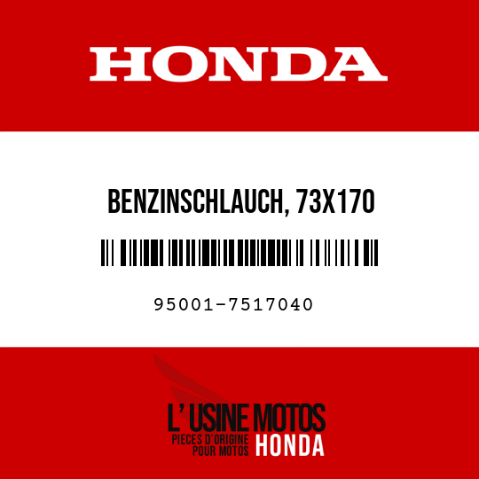 image de 95001-7517040 BENZINSCHLAUCH, 73X170 (95001-75001-60M)