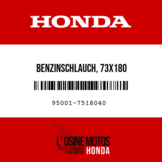 image de 95001-7518040 BENZINSCHLAUCH, 73X180 (95001-75001-60M)