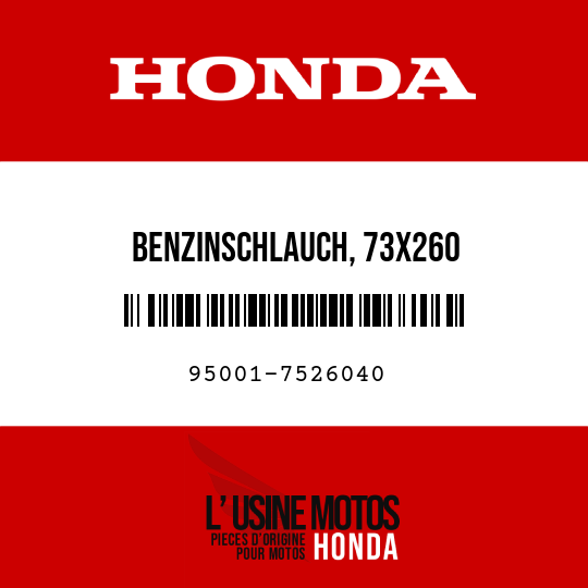 image de 95001-7526040 BENZINSCHLAUCH, 73X260 (95001-75001-60M)