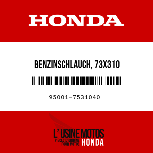 image de 95001-7531040 BENZINSCHLAUCH, 73X310 (95001-75001-60M)