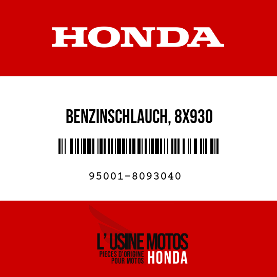 image de 95001-8093040 BENZINSCHLAUCH, 8X930 (95001-80001-60M)
