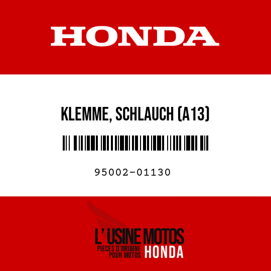image de 95002-01130 KLEMME, SCHLAUCH (A13)