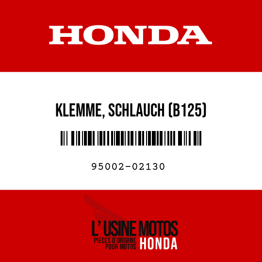 image de 95002-02130 KLEMME, SCHLAUCH (B125)