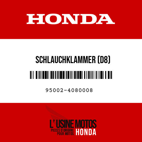 image de 95002-4080008 SCHLAUCHKLAMMER (D8)