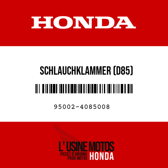 image de 95002-4085008 SCHLAUCHKLAMMER (D85)