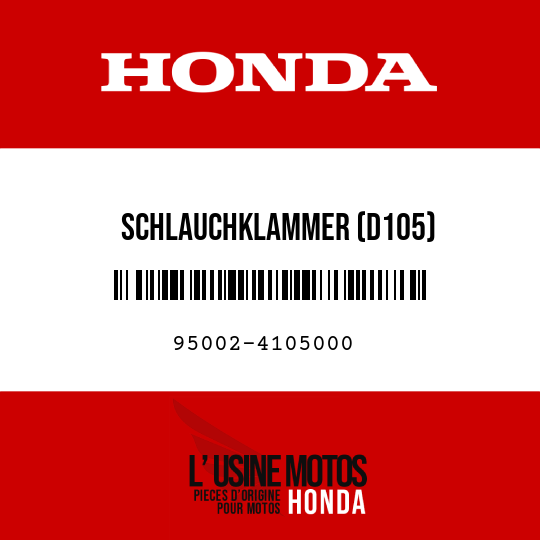 image de 95002-4105000 SCHLAUCHKLAMMER (D105)