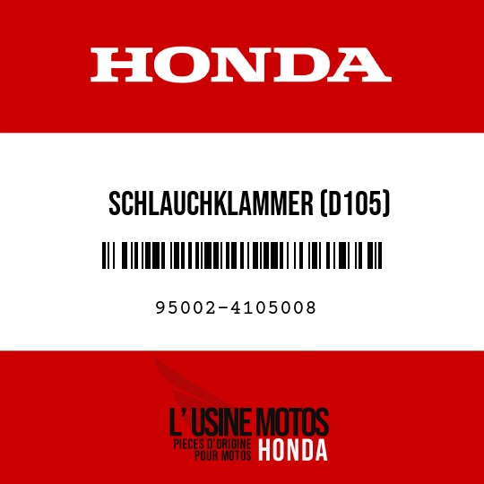 image de 95002-4105008 SCHLAUCHKLAMMER (D105)