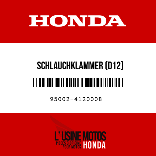 image de 95002-4120008 SCHLAUCHKLAMMER (D12)