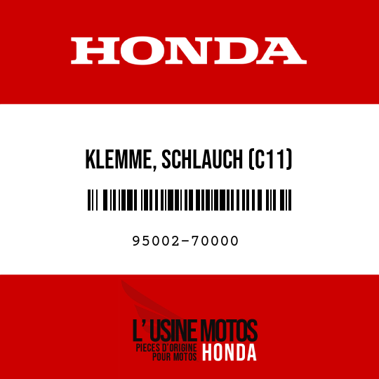 image de 95002-70000 KLEMME, SCHLAUCH (C11)