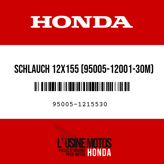 image de 95005-1215530 SCHLAUCH 12X155 (95005-12001-30M)