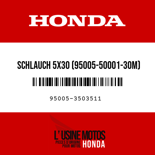 image de 95005-3503511 SCHLAUCH 5X30 (95005-50001-30M)