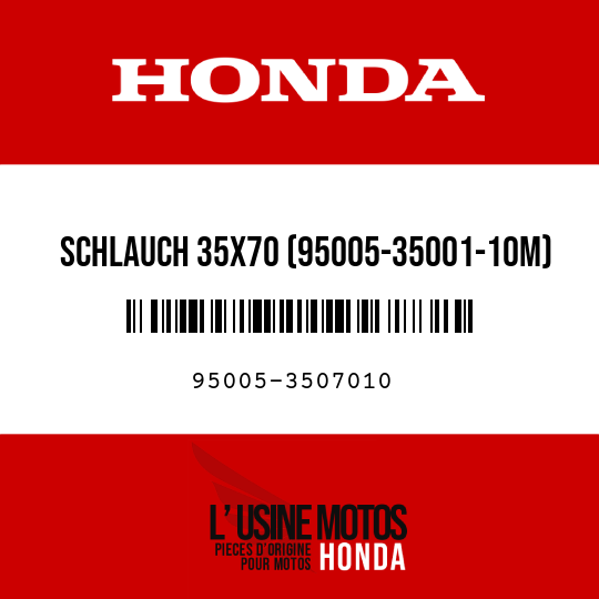 image de 95005-3507010 SCHLAUCH 35X70 (95005-35001-10M)