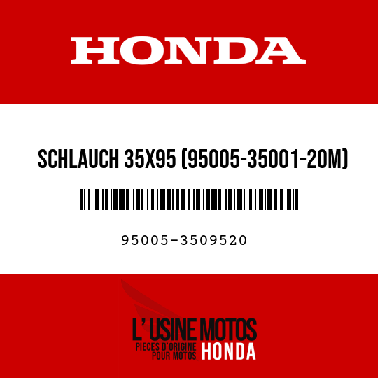 image de 95005-3509520 SCHLAUCH 35X95 (95005-35001-20M)