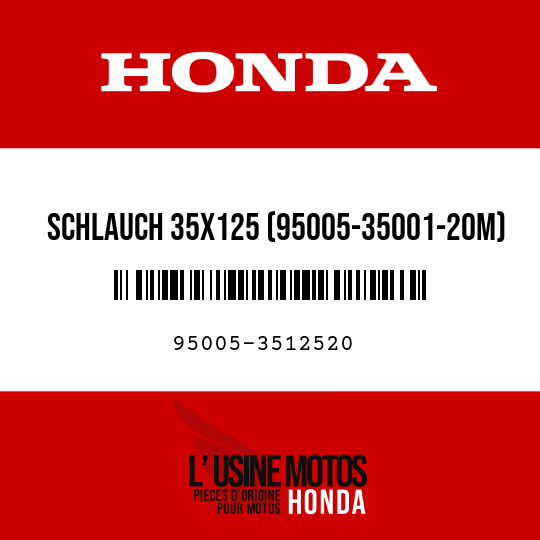 image de 95005-3512520 SCHLAUCH 35X125 (95005-35001-20M)