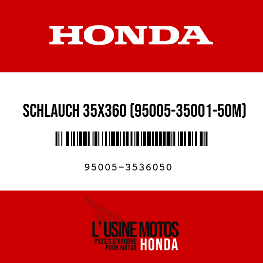 image de 95005-3536050 SCHLAUCH 35X360 (95005-35001-50M)