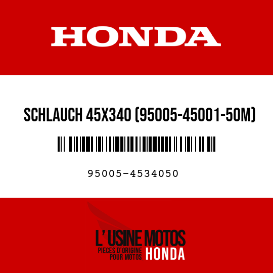 image de 95005-4534050 SCHLAUCH 45X340 (95005-45001-50M)