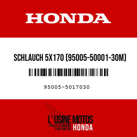 image de 95005-5017030 SCHLAUCH 5X170 (95005-50001-30M)