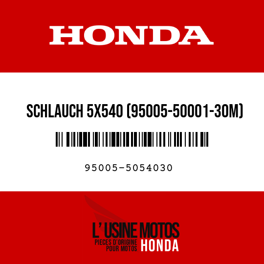 image de 95005-5054030 SCHLAUCH 5X540 (95005-50001-30M)