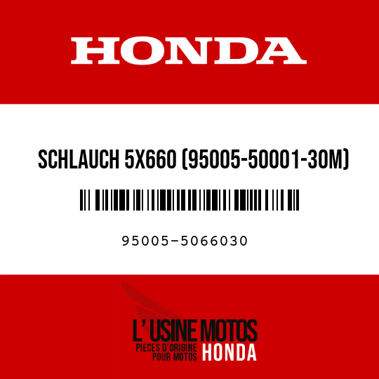 image de 95005-5066030 SCHLAUCH 5X660 (95005-50001-30M)