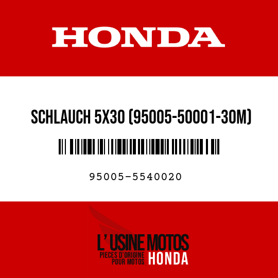 image de 95005-5540020 SCHLAUCH 5X30 (95005-50001-30M)